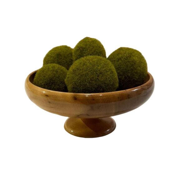 Rare Vintage Myrtle Wood Pedestal Bowl - Picture 1 of 8